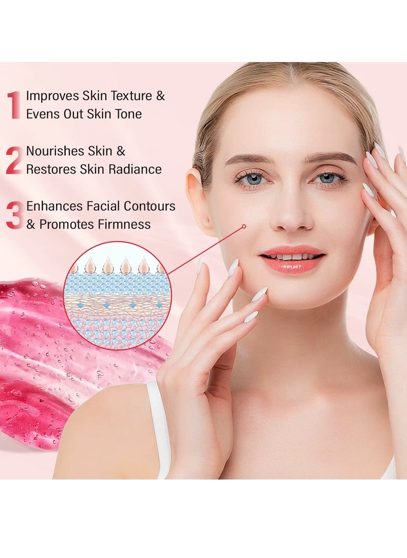 100ml Collagen Jelly Cream with Freeze Dried Hydrolyzed Collagen Long Lasting Hydration Elasticity Barrier Lifted Skin Look Anti Wrinkle Firming Gel Moisturizer Skin Treatment Cream