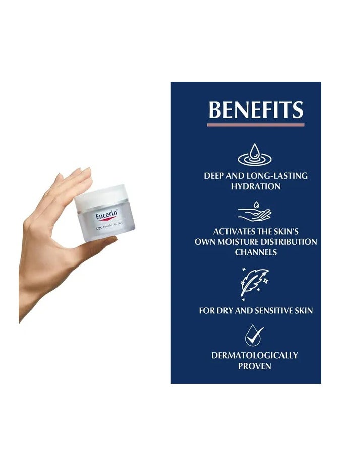 Eucerin Aquaporin Active Light Moisturizer Cream for Normal to Combination Skin, 50ml
