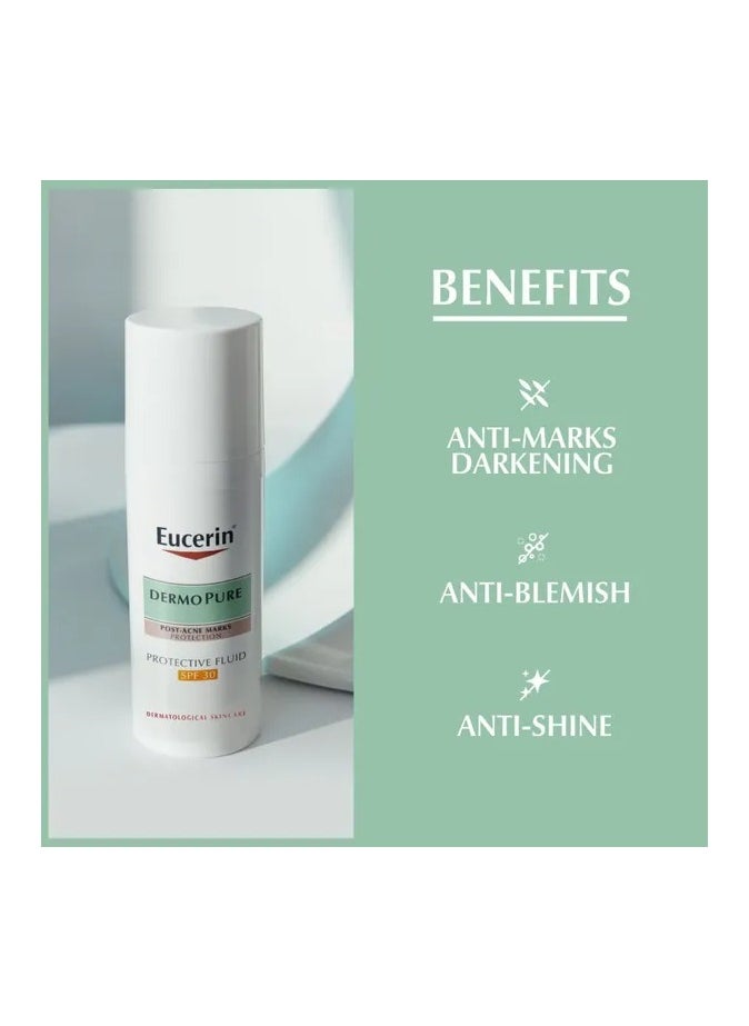 Eucerin DermoPurifyer SPF 30 Protective Fluid for Post-Acne Marks, 50ml