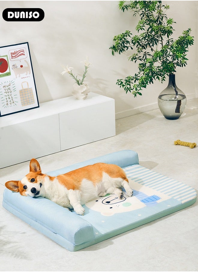 Pet Bed for Cats, Small, Medium Dogs With Nonskid Bottom, Washable All-season Pet Sofa Bed for Indoor, Outdoor, Outside Sleep Sleeping Puppy, Kitten, Pet