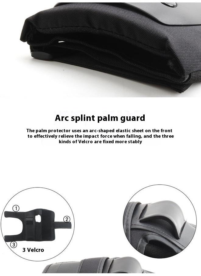 Multi Sports Protective Gear Set Skiing Skating Extreme Skateboarding Pads Wrist Guards Set Man Woman M 40‑65Kg