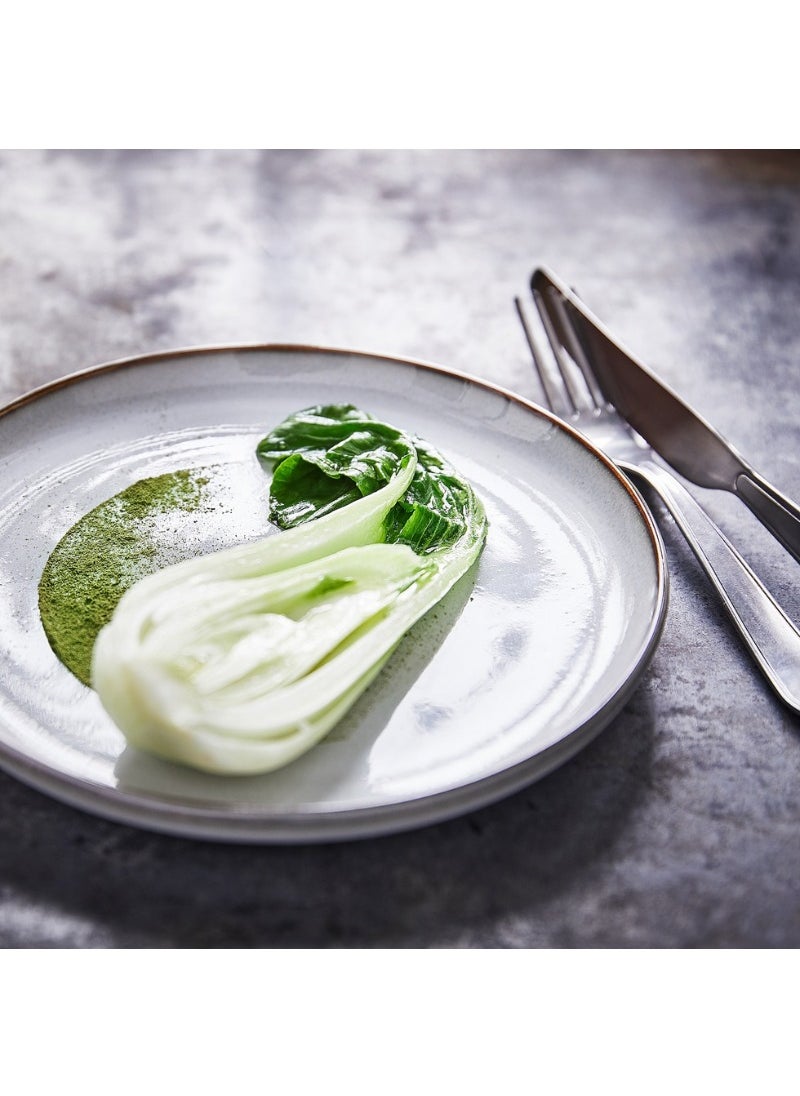 Side Plate, Grey, 20 cm, Pack of 4, Durable & Decorative