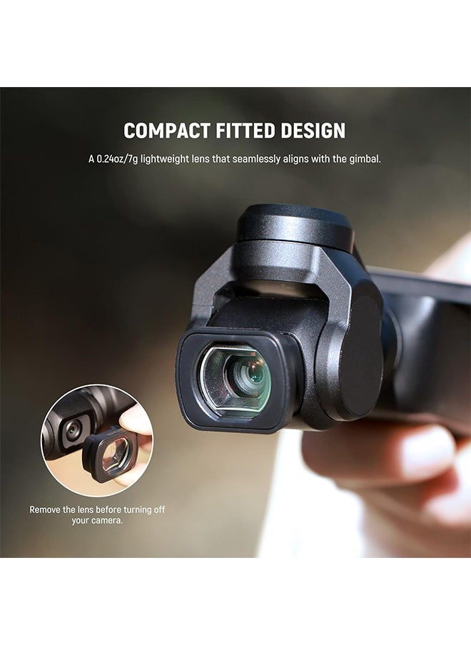 NEEWER 2X Macro Lens for Pocket 3, Magnetic Close Up Macro Photography Lens, 3 Elements in 3 Groups Multicoated HD Optical Glass, Compatible with DJI Osmo Pocket 3, Do Not Stack Filters, LS-64