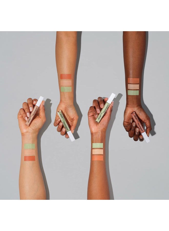Clear Coverage Color Correcting Concealer Makeup, Lightweight Concealer with Niacinamide for Dark Spots, Oil-, Fragrance-, Paraben- & Phthalate-Free, Peach, 0.24 fl. oz