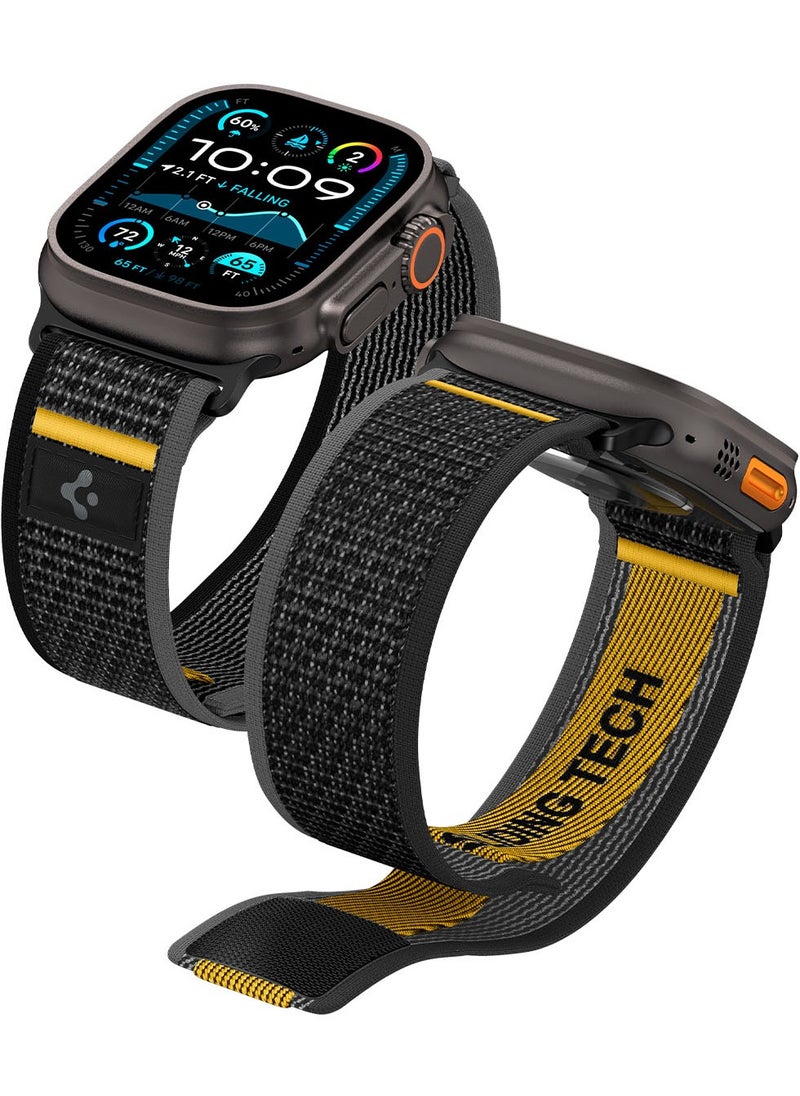 Athlex Air Apple Watch Band for Apple Watch Ultra 2/1 49mm, Series 10 46mm, 9/8/7 45mm, SE2/SE/6/5/4 44mm, 3/2/1 42mm Adjustable Loop Band Strap - Active Black