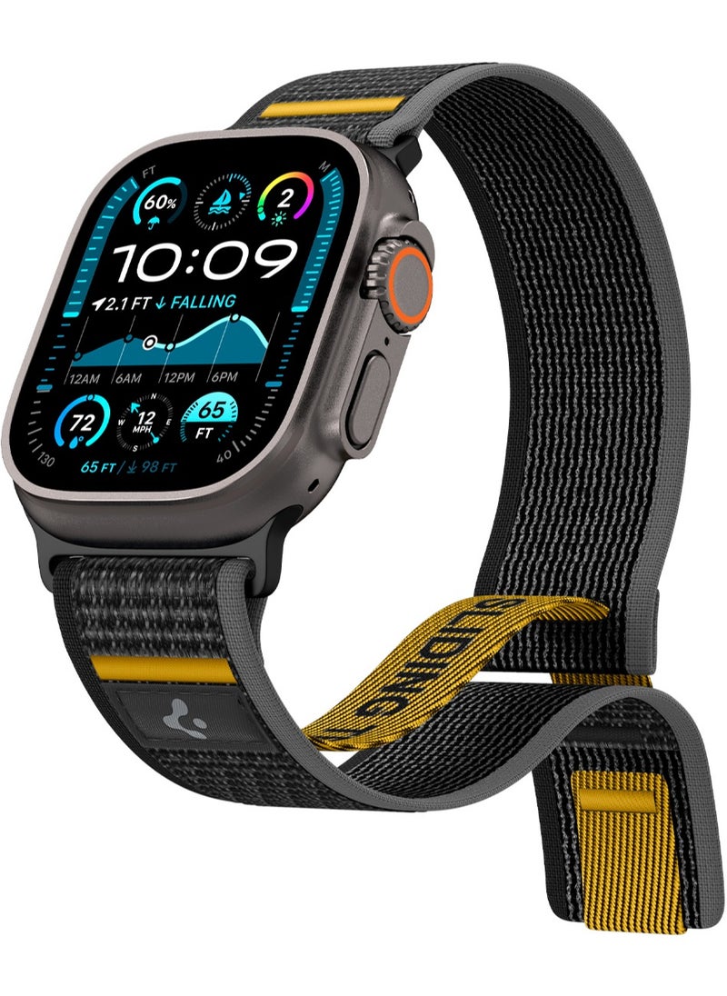 Athlex Air Apple Watch Band for Apple Watch Ultra 2/1 49mm, Series 10 46mm, 9/8/7 45mm, SE2/SE/6/5/4 44mm, 3/2/1 42mm Adjustable Loop Band Strap - Active Black