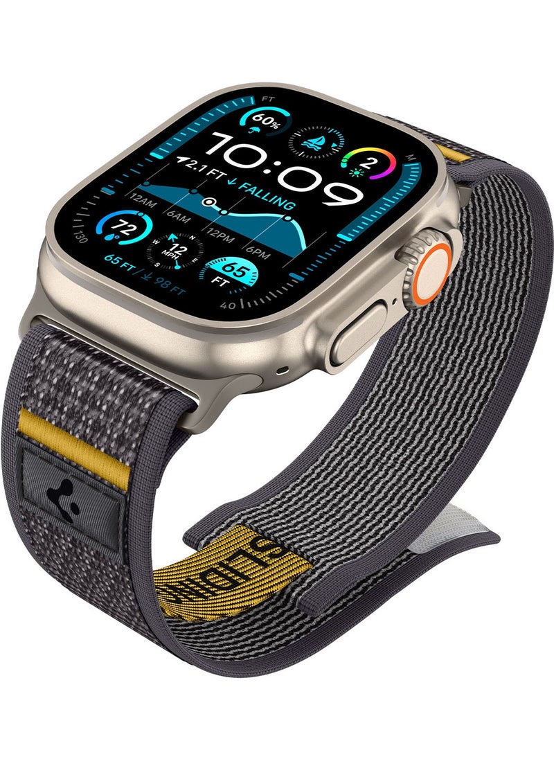 Athlex Air Apple Watch Band for Apple Watch Ultra 2/1 49mm, Series 10 46mm, 9/8/7 45mm, SE2/SE/6/5/4 44mm, 3/2/1 42mm Adjustable Loop Band Strap - Active Gray