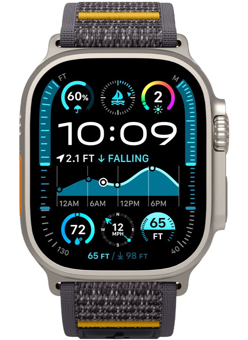 Athlex Air Apple Watch Band for Apple Watch Ultra 2/1 49mm, Series 10 46mm, 9/8/7 45mm, SE2/SE/6/5/4 44mm, 3/2/1 42mm Adjustable Loop Band Strap - Active Gray