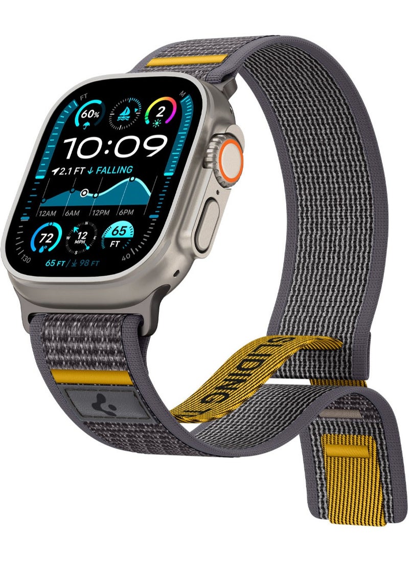 Athlex Air Apple Watch Band for Apple Watch Ultra 2/1 49mm, Series 10 46mm, 9/8/7 45mm, SE2/SE/6/5/4 44mm, 3/2/1 42mm Adjustable Loop Band Strap - Active Gray
