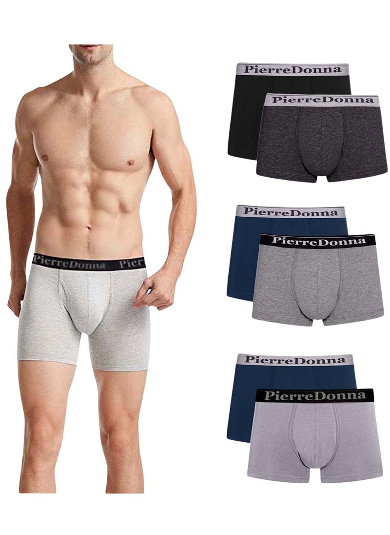 Boxer for men (Pack Of 6), half pants super breathable cool all day comfort (L)