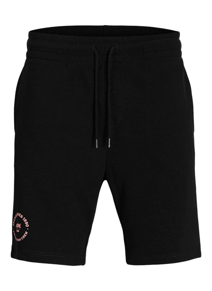 Plus Size Drawstring Graphic Print Shorts