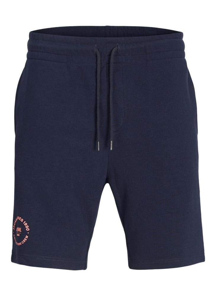 Plus Size Drawstring Graphic Print Shorts
