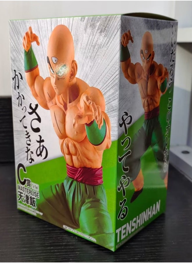 Dragon Ball Tien Shinhan Action Figure Decorative Resin Sculpture Home Decor Statue, Art Figurine Home Ornament Decoration for Office, Living Room, Bedroom, Book Shelf, TV Cabinet, Desktop