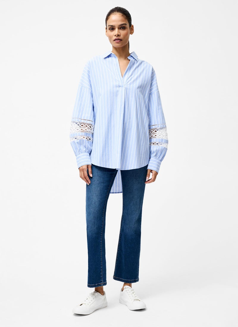 Cambria Cotton Str Trim Shirt