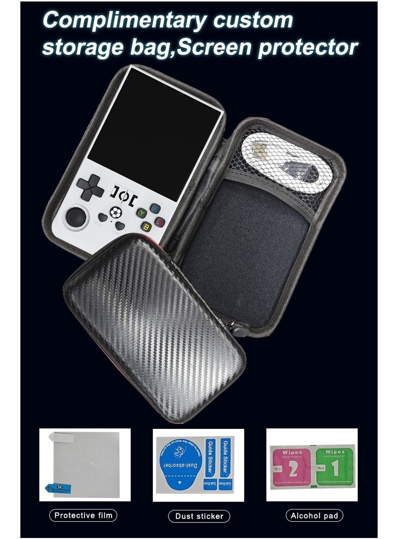 Handheld Game Console R36 MAX Rk3326 Android 13 4-inch IPS MIPI screen 4000mAh 5G WIFI Bluetooth Retro Video Players (Black 128