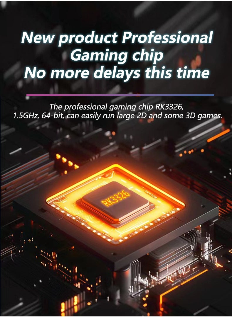 Handheld Game Console R36 MAX Rk3326 Android 13 4-inch IPS MIPI screen 4000mAh 5G WIFI Bluetooth Retro Video Players (Black 128