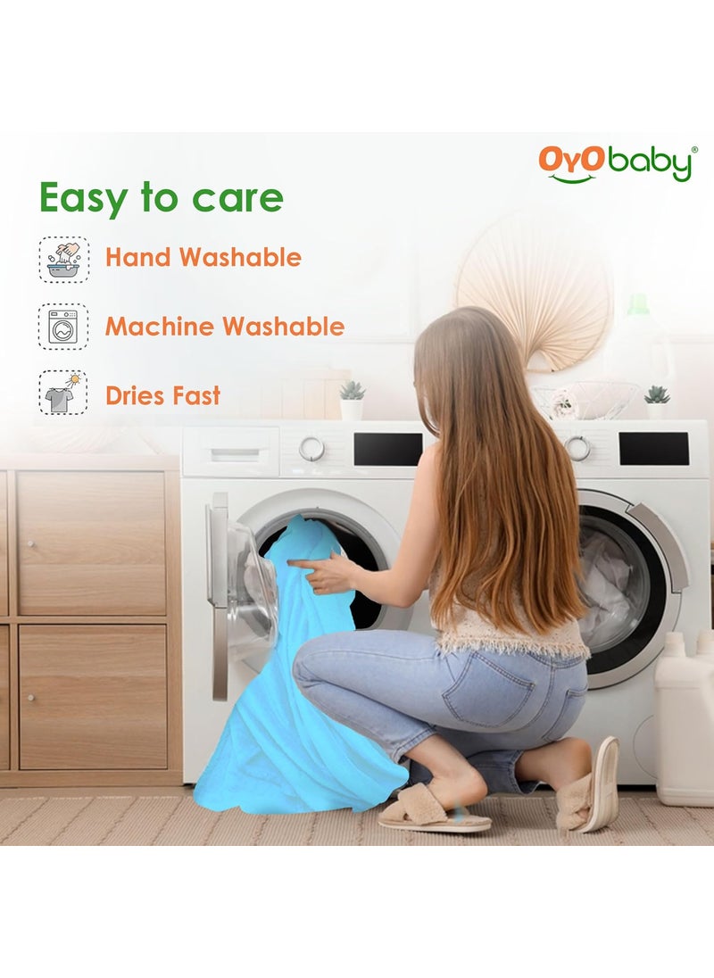 OYO BABY - Baby Dry Sheet for New Born Babies | Infant Waterproof Bed Protector Sheet for Baby | Mattress Pads (Single Bed-(72