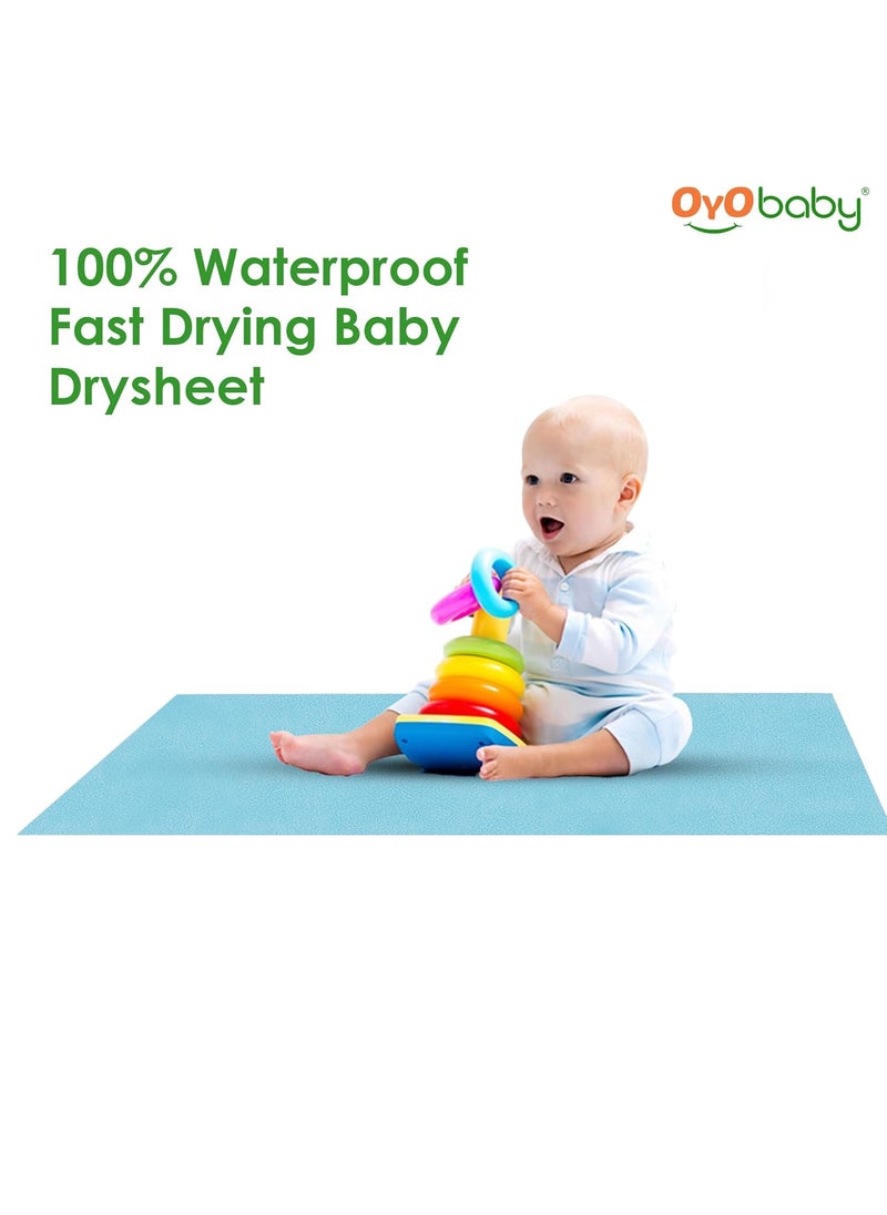 OYO BABY - Baby Dry Sheet for New Born Babies | Infant Waterproof Bed Protector Sheet for Baby | Mattress Pads (Single Bed-(72