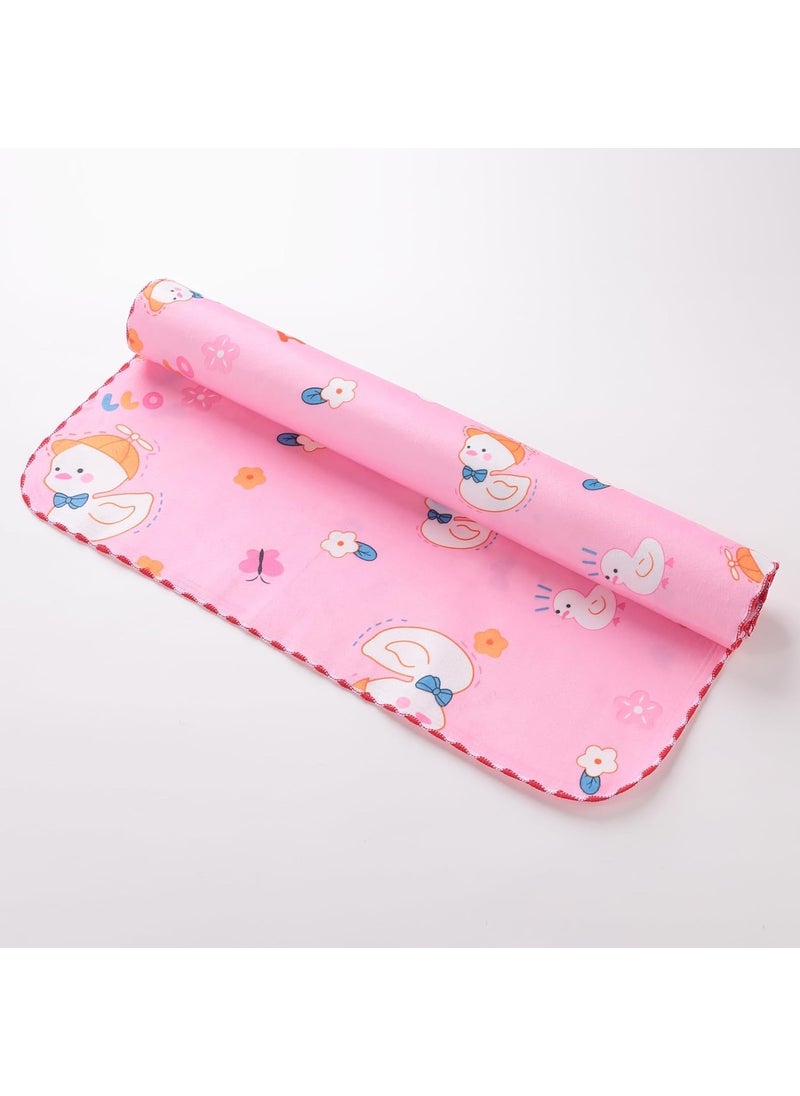 Kuber Industries Baby Waterproof matBed Protecter 50 x 70 CM-Pack of 4 (Pink)