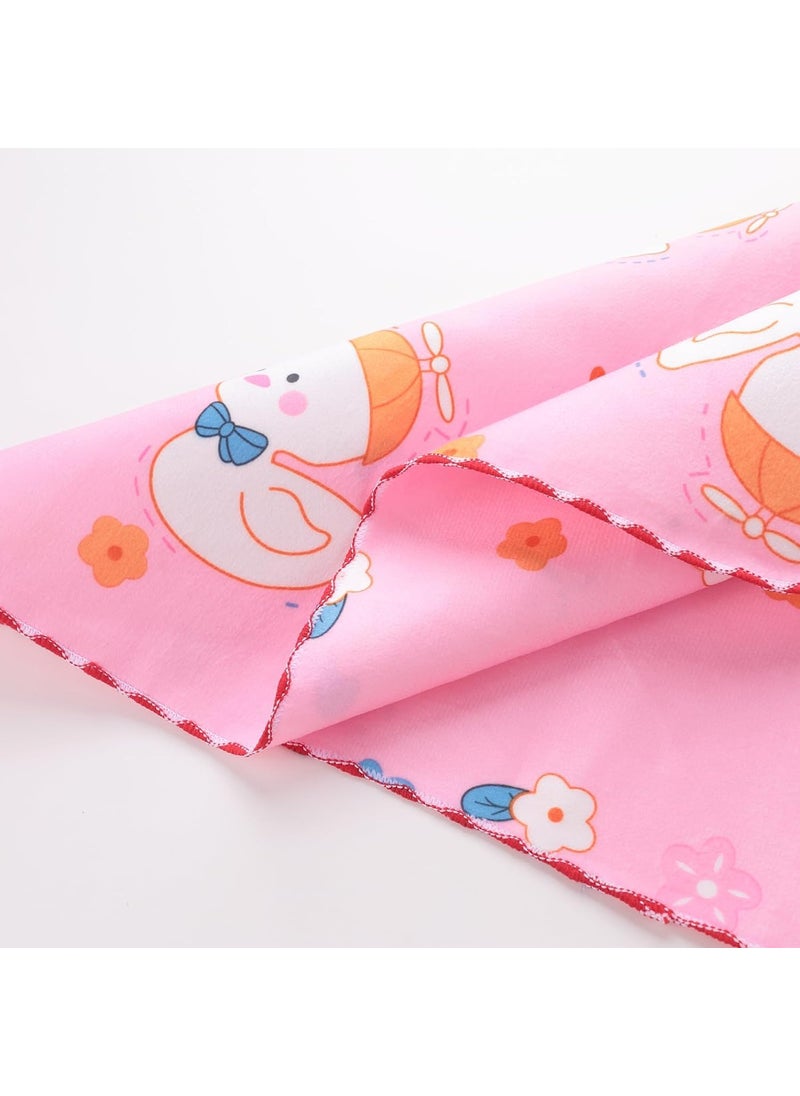 Kuber Industries Baby Waterproof matBed Protecter 50 x 70 CM-Pack of 4 (Pink)