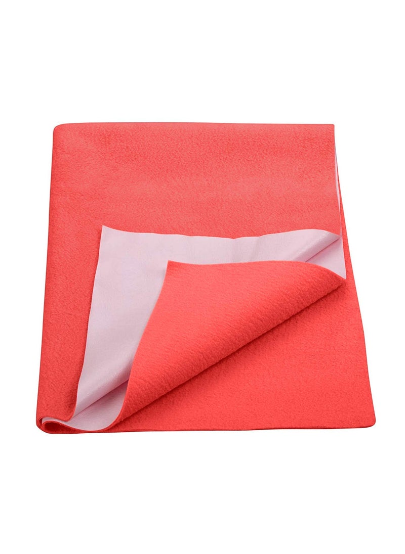 Trance Water Proof Bed Dry Sheets for Kids | Baby Bed Protectors | Mattress Protectors for New Born Children | Bedsheet Cover Mats for Wet (140x100 cm, Large,Coral)