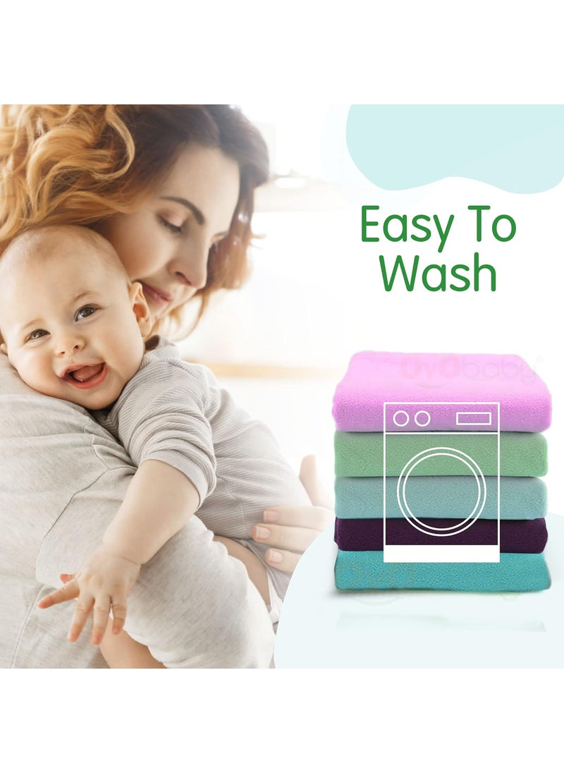 OYO BABY - Waterproof Mattress Protector Sheet | Dry Sheet for Kids and Adults - Kids Waterproof Dry Sheet Cotton Bed Protector (Baby Bed Protector Medium Size - 100cm x 70cm - (Pack of 2), Maroon)