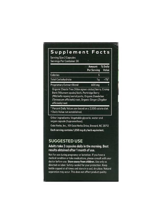 Fertility Support for Women 60 Vegan Liquid Phyto Caps
