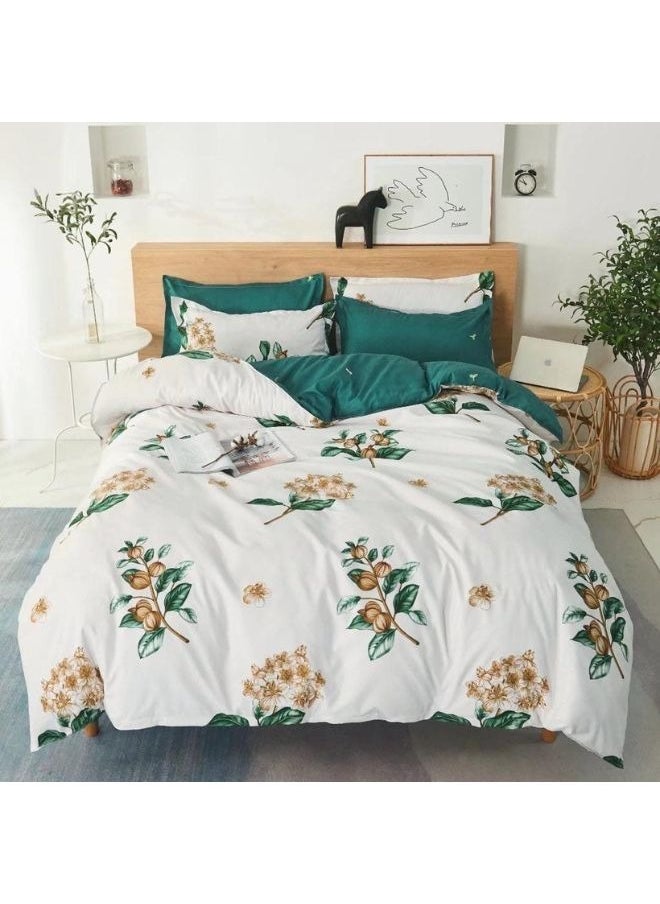 King Sheets Set - Hotel Luxury Feel 6-Piece Bed Set, Wrinkle & Fade Resistant, Sheet & Pillow Case Set King Size (4 Pillowcases,1 Duvet Cover & 1 Fitted Sheet) Multicolor