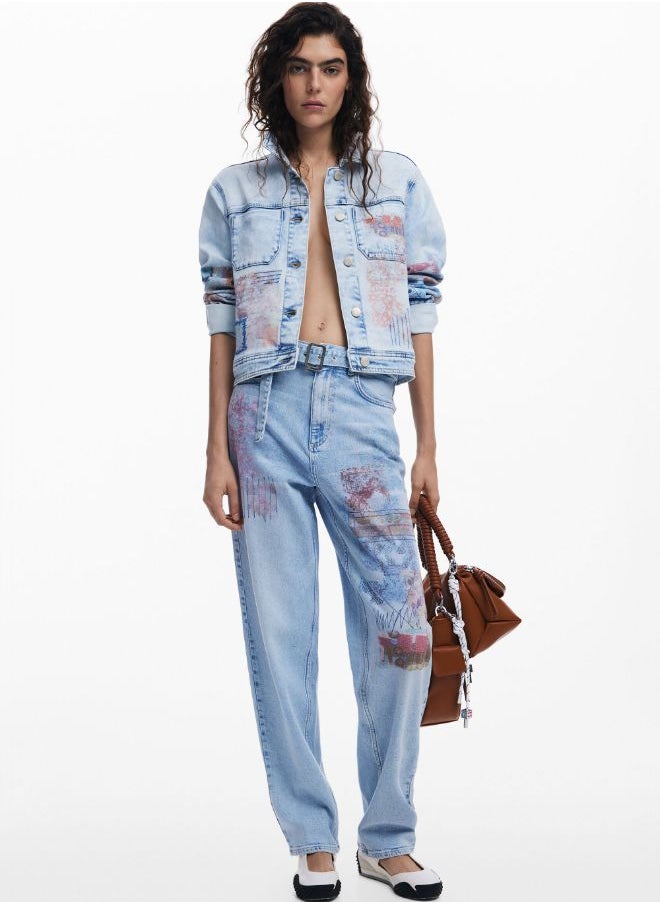 Denim Jacket With Patches