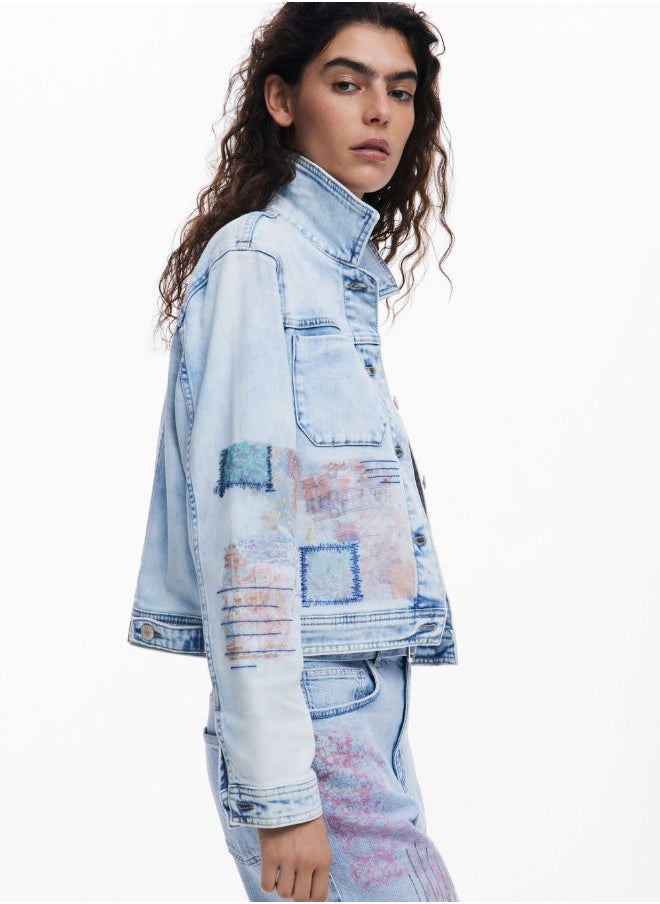Denim Jacket With Patches