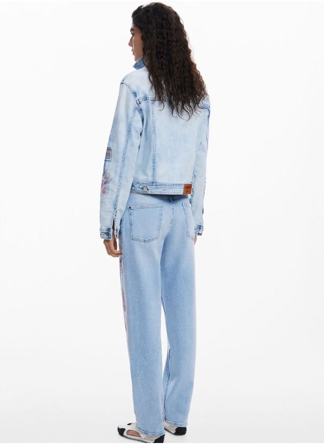 Denim Jacket With Patches
