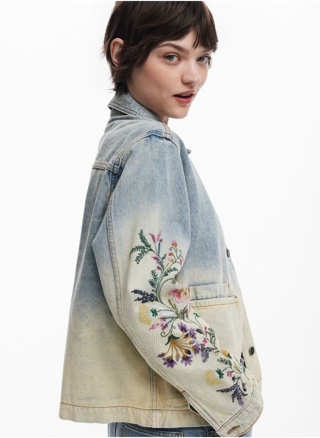 Floral Denim Jacket