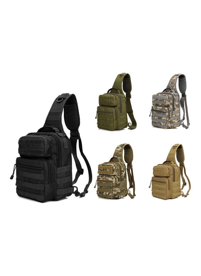 Trekking Bag Sport Backpack Shoulder Chest Bag Pouch Outdoor Travel Hiking for Men Women Yellow 29.00*5.00*28.00cm