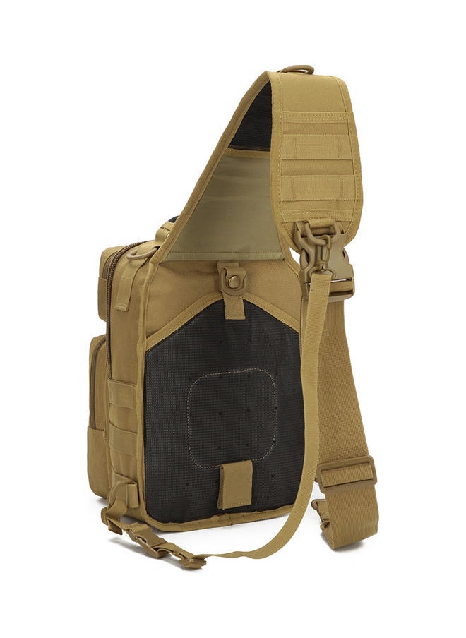 Trekking Bag Sport Backpack Shoulder Chest Bag Pouch Outdoor Travel Hiking for Men Women Yellow 29.00*5.00*28.00cm