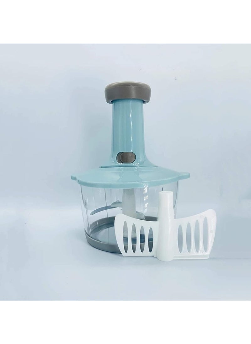 Manual Meat Grinder & Vegetable Chopper – Multifunction Hand-Press Food Grinder, Egg Whisk, and Stirrer for Kitchen Use