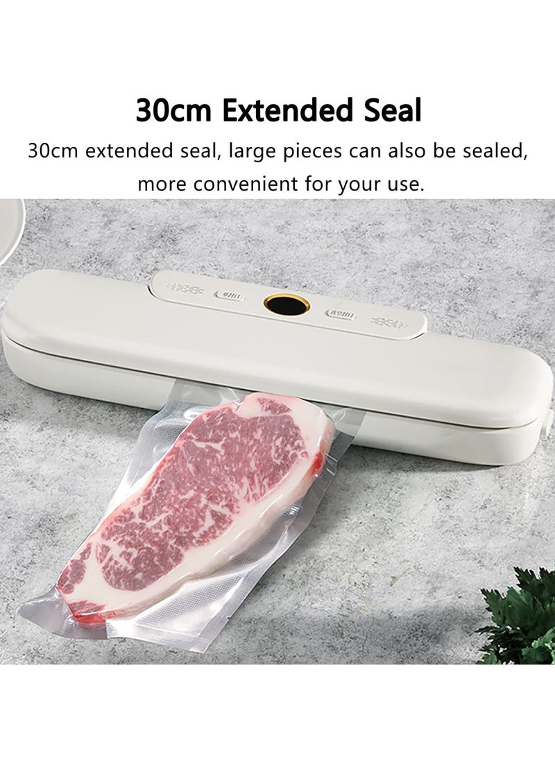Mini vacuum sealing machine, household food vacuum sealing machine, 60KPa suction, two ways to lock freshness, dry/wet/soft/powder universal, suitable for fruits, vegetables, seafood