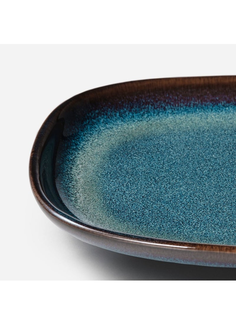 Plate, Blue, 20x13 cm, Pack of 2, Durable & Decorative