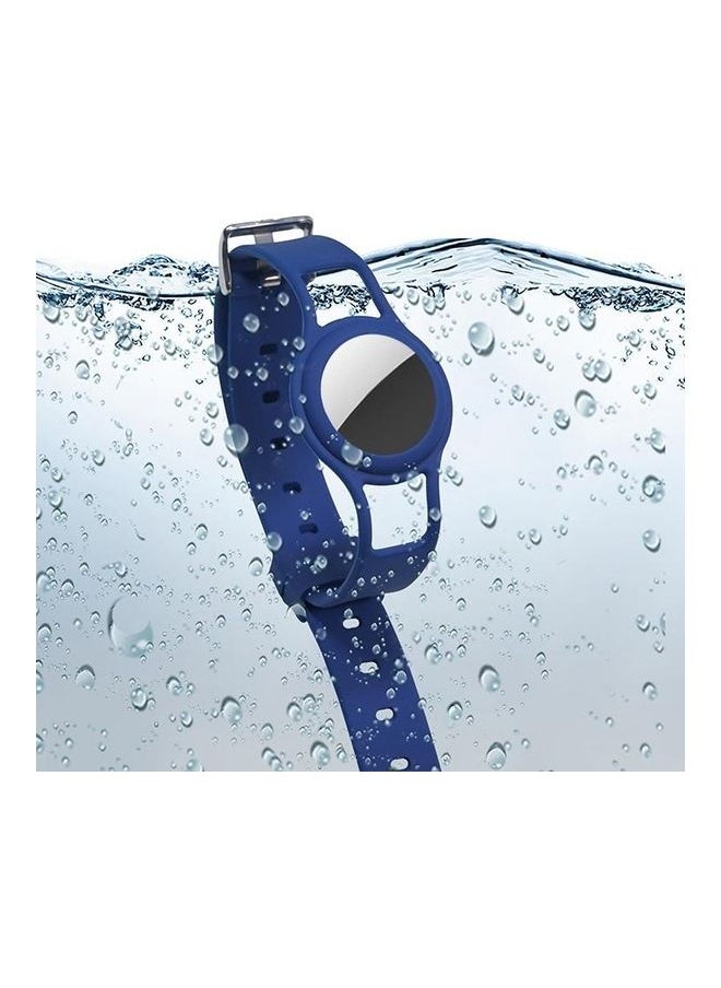 Anti-Scratch Shockproof Silicone Pet Collar Protective Cover Case For Apple AirTag Green