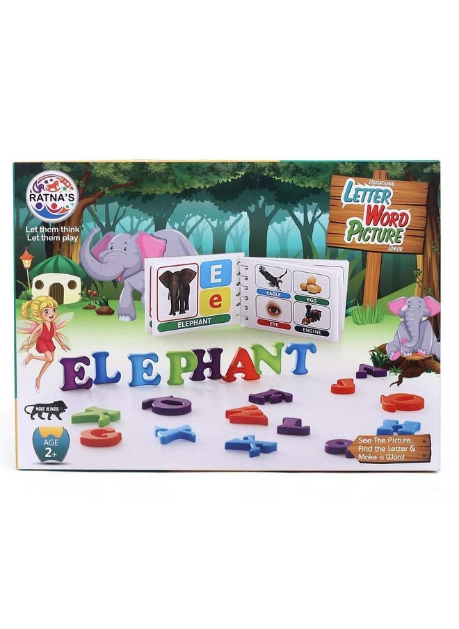 Ratnas Educational Letter Word Picture Junior for Kids to See The Picture, Find The Letter & Make a Word