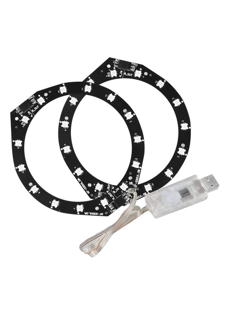 PS5 Slim Console Decorative Lights Seven Colors Colorful Luminous Atmosphere Marquee Ring Bar Remote Control Gaming Accessories