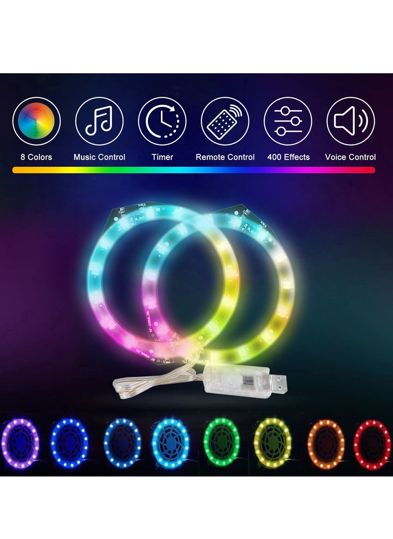 PS5 Slim Console Decorative Lights Seven Colors Colorful Luminous Atmosphere Marquee Ring Bar Remote Control Gaming Accessories