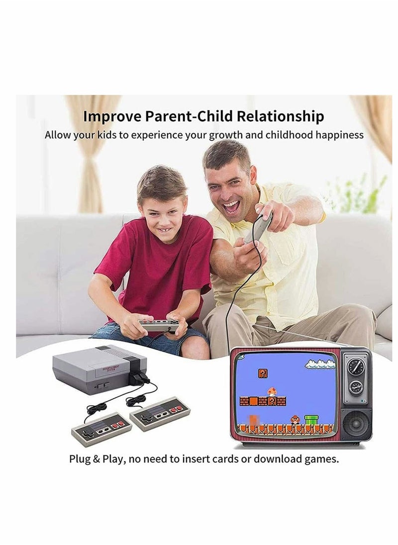 Classic Mini Retro Game Console, Built-in 620 Classic Games and 2 Classic Controller, Bring You Back to Childhood Memories