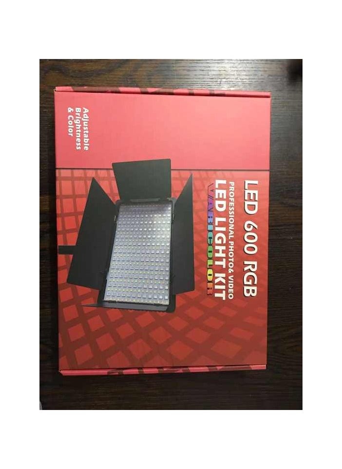 LED 600 RGB Light Video Live Streaming Portable Handheld LED D600RGB Full-color Camera Light Outdoor LED Fill Light