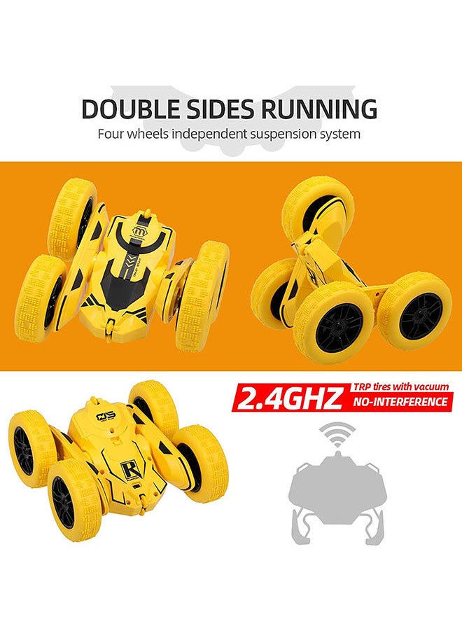 Portable Double Sided Rotating Vehicles Tumbling Flips Rc Remote Control Car- Assorted