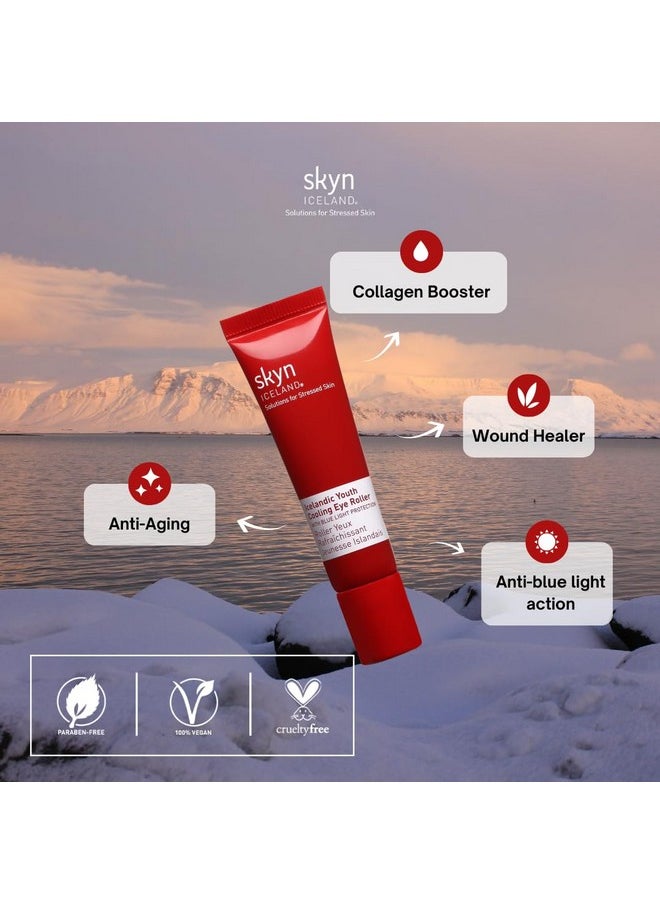 Icelandic Youth Cooling Eye Roller 15Ml Nourish Rejuvenate Eyes & Blue Light Protection