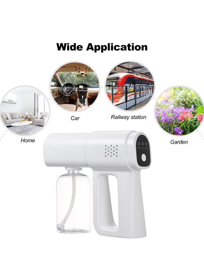 Portable nano atomizer, electric sprayer, disinfection atomizer bottle, handheld rechargeable nano steam atomizer, 380ml smart sprayer