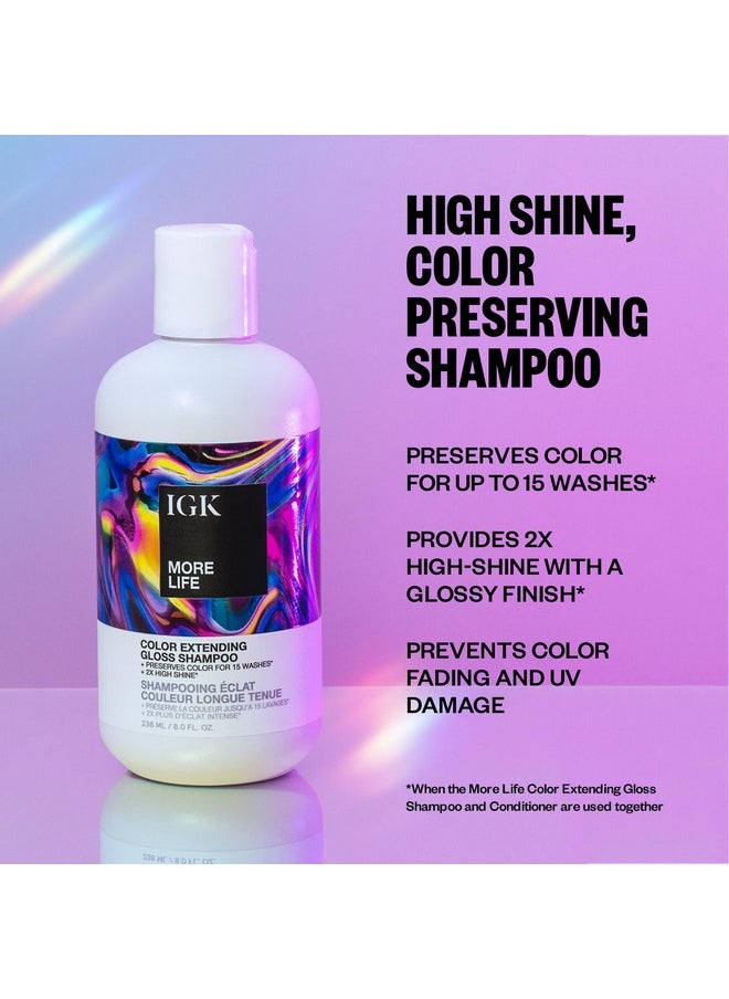 IGK More Life Color Extending Gloss Shampoo 236 ml / 8 oz