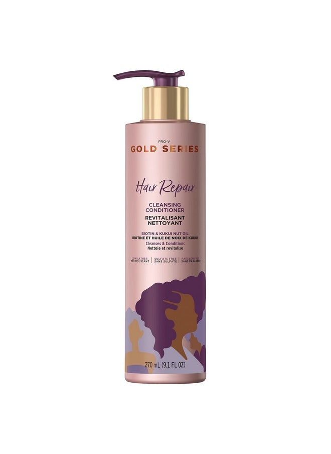 Pantene Pro-V Gold Series Hair Repair Cleansing Conditioner with Biotin, 9.1 fl oz