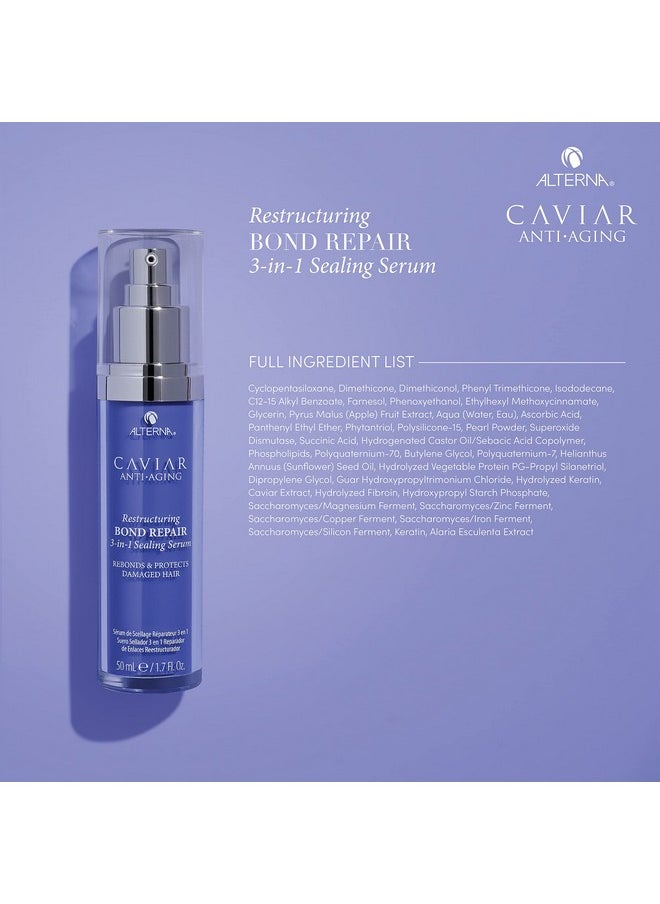 Caviar Anti-Aging Restructuring Bond Repair 3-In-1 Sealing Serum, 1.7 Ounce