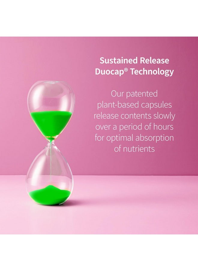 Garden of Life Women Hair Growth Supplement for Thicker Hair with Hyaluronic Acid, Silica, Biotin, Zinc, Selenium, Probiotics + Clinically Studied Keranat - 30 Lemon Capsules, Multivitamin for Men